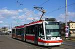 Tschechien / Straßenbahn (Tram) Brno / Brünn: Škoda 03T6 Anitra - Wagen 1813 von Dopravní podnik města Brna a.s.