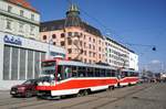 Tschechien / Straßenbahn (Tram) Brno / Brünn: Tatra T3R - Wagen 1659 sowie Tatra Tatra T3R - Wagen 1660 von Dopravní podnik města Brna a.s.