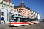 Tschechien / Straßenbahn (Tram) Brno / Brünn: Vario LFR.E - Wagen 1554 sowie Vario LFR.E - Wagen 1584 von Dopravní podnik města Brna a.s.