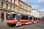 Tschechien / Straßenbahn (Tram) Brno / Brünn: Tatra KT8D5N - Wagen 1734 von Dopravní podnik města Brna a.s.