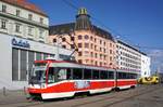 Tschechien / Straßenbahn (Tram) Brno / Brünn: Tatra K2R - Wagen 1066 von Dopravní podnik města Brna a.s.