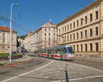Am 06.09.2023 fuhr Wagen 1949 als Linie 6 nach Starý Lískovec.