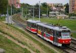 T3R.EV 1560 +Niederflurbeiwagen VV60LF 1303, Bohunice Smermova.(15.05.2015)