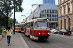 Praha / Prag SL 22 (Tatra T3 8412 + 8413) Karlovo námestí am 23.