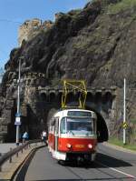 T3R.P 8535 kurz hinter dem Vysehradtunnel in der Podolska nabrezi.(19.05.2012)