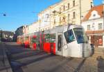 14T 9132 in der Haltestelle  Na Knížecí  am 27.12.2013.