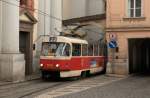 Tatra T3SU 7143 am 26.04.14 in der Letenská/Praha