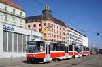 Tschechien / Straßenbahn (Tram) Brno / Brünn: Tatra KT8D5N - Wagen 1734 von Dopravní podnik města Brna a.s.