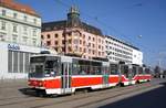 Tschechien / Straßenbahn (Tram) Brno / Brünn: Tatra KT8D5.RN2 - Wagen 1704 von Dopravní podnik města Brna a.s.