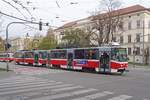 Triebwagen 1219, Linie 12, Brno Husova am 26.10.2017.