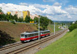 Brno/Brünn    DPMB T3G 1634 + 1631 als Linie 10, Ondrouškova, 15.07.2021   