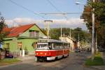 Tw.1097 in der ulica Lisenska auf der Fahrt ins Stadtzentrum. (24.09.2014)