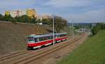 Mal wieder einen Blick ins schöne Brünn/Brno,  hier mal ein T3 Doppel 1632 + 1633 als Linei 1 in Ondrouškova, 27.08.2015.