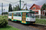 Tatra-Wagen prgten sehr lange das Erscheinungsbild der Liberecer Straenbahn.
