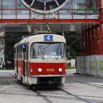 Historischer Zug Linie 4, Liberec, auf dem Wege nach Horni Hanychov.