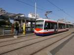 Tram DPMO-206 (Inekon01-Trio)unterwegs auf der Linie 1 in Olomouc hl.n.