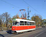 Der Vater aller Tatra-Straßenbahntriebwägen und Prototyp 5002 versah am 23.