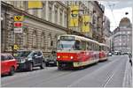 Tatra T3 in der Jindrišskástrasse. (06.04.2017)