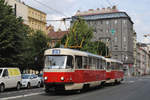 Nostalgiezug T3SUCS 7191 + 7192 in der Belehradska unmittelbar vor der Kreuzung mit der Rumunska.