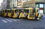 Wagen 7098 und 7099 Linie 18. Prag am 23.09.2006