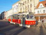 T3R.P 8406 in der Haltestelle  Na Knížecí  am 27.12.2013.