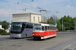 Tatra T3R.P 8332 am 25.04.14 am Depot Střešovice/Praha