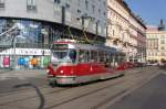 Tschechische Republik / Straßenbahn Prag: Tatra T3R.PLF - Wagen 8282 ...aufgenommen im März 2015 an der Haltestelle  Praha Masarykovo nádraží  in Prag.