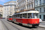 Praha / Prag SL 9 (Tatra T3 7122) Bolzanova ul. / Hlavní Nádrazí (: Hauptbahnhof) am 22. Juli 2016.