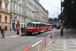 Praha / Prag SL 9 (Tatra T3 7289 + T3 ?) Bolzanova ul.