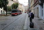Praha / Prag SL 9 (Tatra T6A5 8685 + T6A5 ?) Senovázné Námestí am 24.