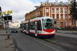 DPMO 01 Trio 205 am 06.April 2019 in der Wolkerova beim Bahnhof Olomouc Nova Ulice.