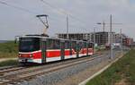 KT8D5RN2 9058 hat soeben die Haltestelle Namesti Olgy Scheinpflugove verlassen und nähert sich der Endstelle Holyne. (05.09.2022)