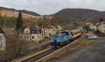Am 28.03.2024 wurde der OS 6663 mit der 743 204 nahe Decin aufgenommen.
