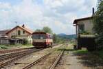 810 009-1 (FRL) ausgeliehen an die Länderbahn war am 12.05.24 als Os 16812 in Krupá zu sehen.