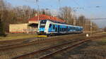 Regiopanter der Baureihe 640.2 am Bahnhof Citice kommt von Karlovy Vary und ist auf dem Weg nach Plzen.