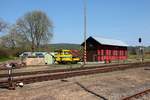 MUV 74.2 017 im Bf Mladotice am 19.04.2018.