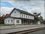 Bahnhof Sedlčany am 12.