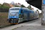 CD 841 003-7 wendet am 24.August 2019 in der Haltestelle Velke Mezirici zastavka vom 24957 aus Krizanov auf den Os 24960 nach Velke Mezirici.