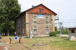 Aufnahmsgebäude des Bahnhof Tovacov am 20.Juli 2019.