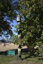 Ein Wasserkran bei  Slezské Rudoltice (Rosswald) 01.10.2021 11:59 Uhr.