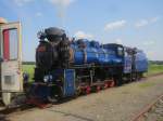 U 57.001 (J 1932 bis 1937) der Schmalspurbahn Rwersdorf (Třemen ve Slezsku) –Hotzenplotz (Osoblaha) am 29.06.2013 beim Zwischenhalt in Groliebenthal (Liptaň)
