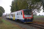 CD 914 030-2 fährt am 05.Oktober 2019 als Os 25048 (Chrudim - Moravany) aus der Haltestelle Vejvanovice.