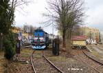 743 010-1 zu sehen beim rangieren in Jablonec nad Nisou am 28.03.24.