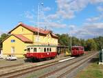 Am 23.08 und 24.08.25 fuhr 801 515 wieder die planmäßigen Züge zwischen Aš , Aš město und Hranice v Čechách. Am 23.08.25 war ich an der Strecke und der 801 515 als Os 17223 ist hier in Aš město zu sehen.