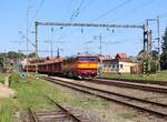 751 232-6 (VDA) fuhr am 14.06.25 einen vollen Holzzug von Aš nach Cheb.