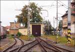 Lokschuppen (1903)im Bahnhof Bechyně am 30.