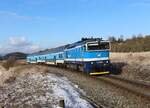 754 049-5 als Os 9055 zu sehen am 15.02.25 in Pecerady.