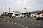 Vorplatzansicht des Bahnhof Zlin stred am 20.Juli 2019.