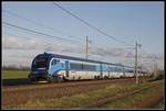 Steuerwagen 80-91 004 als Railjet bei Pardubice Opocinek am 10.12.2019.