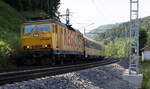 162 112 - 7 des EVU Regio Jet  auf der Strecke Česká Třebová - Kolin.18.06.2022, 09:26 Uhr, nahe   Ústí nad Orlicí 